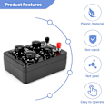 Miniatyrbillede 4 af 5: 0-9999 Ohm Simpel Modstandskasse Præcisions Variabel Dekaderesistance Undervisningsinstrument