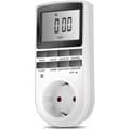 Programmerbar digital kontakt med veckotimer, LCD-skärm, energibesparande (1-pack)