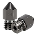 Miniatyrbillede 1 af 5: 2 stk. 0,4 mm hærdet stål MK8 ekstruderdyser til 3D-printer CR-10 / Ender 3/5, Ender 3/V2 E