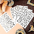 Miniatyrbillede 4 af 5: 12 Ark Leopard-Tatoveringer Midlertidige Whiskers Tatoveringer Leopard Print Midlertidige Tatoveringer Brune Leopard Ansigtsklistermærker Guld Midlertidige Tatoveringer Cheeta