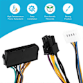 Pikkukuva 5 / 5: ATX Main 24Pin Naaras - 6Pin Uros 6Pin PCI-E PSU Virtalähde Adapteri Kaapeli Liitin HP Elite -malleille
