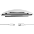 Miniatyrbild 3 av 5: Bluetooth Trådlös Magic Mouse Tyst Uppladdningsbar Datormus Slim Ergonomisk PC-mus för Apple M