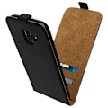 Miniatyrbilde 2 av 5: Vertikal flip-etui, syntetisk lærveske for Galaxy J6 - Svart