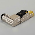 Miniatyrbilde 5 av 5: RJ45 Fullskjermet Sink-legering Feltplugg 90 Graders Vinklet CAT8 STP Felttermineringskontakt Verktøy