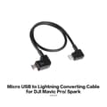 Micro USB til Lightning Fjernbetjening Tablet Telefon Data Konverter Overførselskabel til Android iOS DJI Spark Mavic Pro