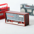 Pikkukuva 4 / 5: 1:12 Huonekalu Radio Nauhuri R Retro Radio Nauhuri A