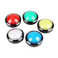 Miniatyrbilde 1 av 5: 5X Arcade-knapper 60mm Dome 2.36 tommer LED Trykknapp med -Bryter for Arcade-maskin Konsoll