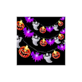 Miniatyrbillede 1 af 4: Halloween Bat Lys, Græskar Bat Dekorative Lys, 20 LED Halloween Dekorationslys, Halloween Lysstreng