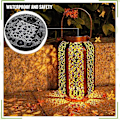 Miniatyrbild 2 av 5: 6 st solcellslampor ersättning topp 7 solcellslykta delar LED solpanel lykta lock lampor kompatibel Out-a