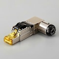 Miniatyrbilde 4 av 5: RJ45 Fullskjermet Sink-legering Feltplugg 90 Graders Vinklet CAT8 STP Felttermineringskontakt Verktøy