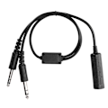 Miniatyrbillede 1 af 5: Helikopter Headset Adapterkabel til Generel Luftfart U 174