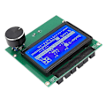 Miniatyrbillede 3 af 5: 3D Printer LCD-skærm med kontrolpanel, 12864 Blå skærm til Ender 3, 3s, 3X, 3 Pro
