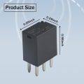 Miniatyrbillede 5 af 5: 2 stk. 301-1C-C-R1 U01 12VDC 35A Bilrelæ