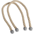 Miniatyrbilde 1 av 5: O Bag Lange Håndtak, 2 stk Klassisk Tauhåndtak Håndtak Bytte for Obag Canvas Bag Tilbehør Damer Bag Lys Khaki, Håndtak O Bag