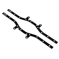 Miniatyrbillede 2 af 5: 2 stk. Metal Chassis Bjælke Side Ramme Chassis til WPL C14 C24 C24-1 1/16 RC Bil Opgraderingsdele Ac