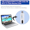 Miniatyrbillede 4 af 5: USB 2.0 Digital DVB-T/T2 SDR+DAB+FM HDTV TV Tuner Receiver Stick
