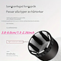 Miniatyrbild 5 av 5: Universell vindruta hårtorkfäste för lockförbättring - Doftfri lockig hårfönare med 3,8-6 cm diameter, svart