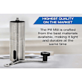 Miniatyrbillede 3 af 3: Pilleknuser - Knuser Flere Tabletter Til Et Fint Pulver - Metal Medicin Grinder