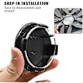 Miniatyrbild 3 av 5: Tesla Model3/x/s/y Navkapselskruv Navkapsel Dekoration Navkapsel Modifieringstillbehör Silver