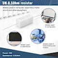 Miniatyrbillede 5 af 5: 10 stk. aksial bly keramisk cementmodstand 0,5 Ohm 5W