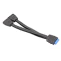 USB 3.0 Header Forlængerkabel 19/20 Pin 1 til 2 Y Splitter Intern Forlængeradapter 20cm til Computer Bundkort