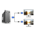 Miniatyrbild 2 av 2: 1 In 2 Ut Split Screen VGA-kabel-A