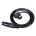 Miniatyrbillede 2 af 5: Andoer 100cm / 3.3ft D-Tap Han til XLR 4-polet Hun Adapter Strømforsyningskabelledning til V-mount Batteriplade Videokamera Monitor