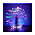 Pikkukuva 5 / 5: 2 kpl LED Poi-palloja, Glow Poi -palloja, LED-valo lelupallot, strobo pyörivä pallo lapsille ja aikuisille