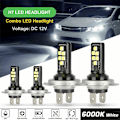 Pikkukuva 2 / 5: 4x H7 Xenon Valkoiset Etuvalot 60w Lamput Super 6000k Valoefekti Hid 12v Lamppu