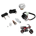 Pikkukuva 4 / 5: Sytytyskytkin, bensatankin kansi ja kypärälukko Dax Skyteam 50cc 125cc - Mukana 2 vara-avainta