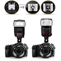 Miniatyrbild 5 av 5: TF-334 Blixtskoadapter för att konvertera Sony Mi A7 A7S A7SII A7R A7II A9 A6300 Kamera till Canon Nikon