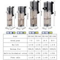 Miniatyrbilde 5 av 5: 8w akvariumfilter 4 i 1 intern filter, 600l/h nedsenkbar fiskevannpumpe oksygenbølgemaker