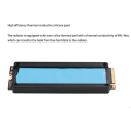Miniatyrbilde 3 av 5: 2 stk M2 SSD Varmekjøler Varmekjøler Temperatur Oled Digital Display M.2 2280 Nvme SSD Solid State Drive Varmekjøler (Svart)