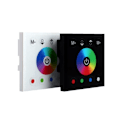Miniatyrbillede 4 af 5: DC12V-24V RGB / RGBW Vægmounted Controller Glaspanel Dimmer til LED-Strimler Lampe Sort