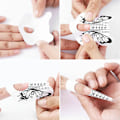 Miniatyrbild 4 av 5: 100 st nagelformar förlängningstips guide förlängning fransk diy-verktyg
