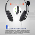 Miniatyrbillede 4 af 5: Kablet USB Headset Computer Undervisning Telefon Headset med Mikrofon Type-C Egnet til Zoom Skype