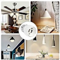Miniatyrbild 5 av 5: E27 till GU10 Adapter, 220v, E27 GU10 Adapter Socket Konverter för LED-lampa, Halogen och CFL-lampa, Keramisk Adapter, 6-pack