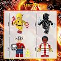 Miniatyrbild 2 av 5: 8 st Superhjälte The Flash Actionfigurer Byggklossar Leksakssats Stridshjälte Karaktärsfigurer Samlarobjekt för Barn