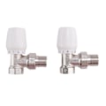 Miniatyrbillede 2 af 5: Termostatisk Radiatorventil 2 stk. 15 mm x 1/2 tomme Termostatisk Vinkel TRV Termostatisk Radiatorventil f