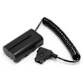 Miniatyrbild 1 av 5: Spiralformad D-Tap till L-Series F550 Batteri Dummy Kabel kompatibel med Sony Feelworld/Atomos Shinobi Small hd/Andycine Kameramonitor