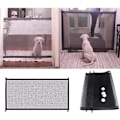 Miniatyrbillede 3 af 5: Sikkerhedsgitter til Hunde, Foldbar, Teleskopisk, 100x72 Cm, Sort
