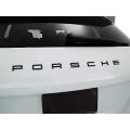 Miniatyrbillede 1 af 2: Glans Sort Porsche Bogstav Bagklap Badge Emblem Til 911 Carrera Cayenne Turbo Gt3