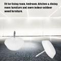 Miniatyrbild 3 av 5: Möbelspiksskydd - 100 st halkfria golvstolar sofabord (22 mm * 5 mm)