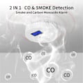 Miniatyrbild 4 av 5: 2 i 1 CO & Rökdetektor, Kolmonoxiddetektorer, Rökdetektor, 85DB i Alarm, för ,LCD-skärm,A