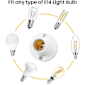 Miniatyrbild 2 av 5: 14 Lamphållare, E14 Edison Skruvlampahållare, Plast Taklampauttag Crday Present -ych