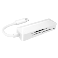 Miniatyrbilde 1 av 5: IOS 8-pins kortleser Tfsd Xd 3 i 1 kortleser for bærbar PC, telefon og nettbrett