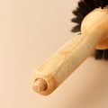 Miniatyrbillede 2 af 5: 1 St Rullkam Hårklippning Indre Spænde Lille Krøllet Rullkam Fluffy Rund Krøllejernbørste Trærullkam med Hårnål nr 2