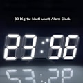 Miniatyrbild 5 av 5: Digital 3D LED Vägg/Skrivbordsklocka Alarm Stora Siffror Automatisk Ljusstyrka USB Temperatur
