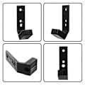 Miniatyrbillede 5 af 5: 4 stk. J-krog Squat Rack Tilbehør Squat Rack Vægtstangsholder Træningscenter Dumbbell Stativ J-kroge Power Rack Træningsmaskiner Hjem