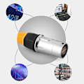 Miniatyrbilde 2 av 5: IP67 Nettverk RJ45 Vanntette Kontakter / Ethernet RJ45 Vanntett Plugg + Vanntett Sokkel for Utendørs Ethernet